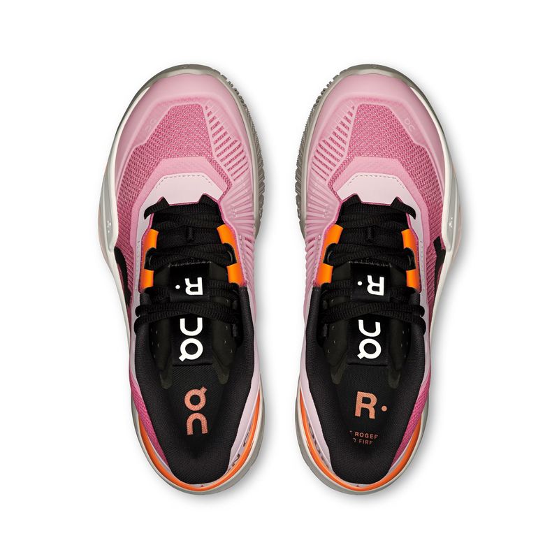 tenis-on-running-the-roger-pro-fire-feminino-rosa-laranja