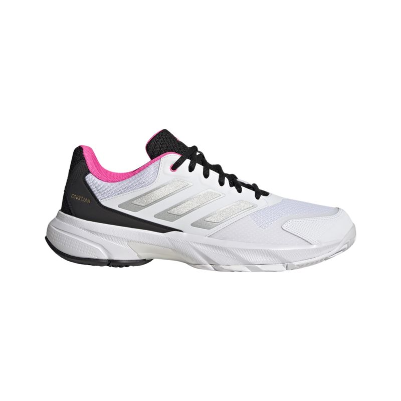 tenis-adidas-courtjam-control-3-masculino-branco-prata