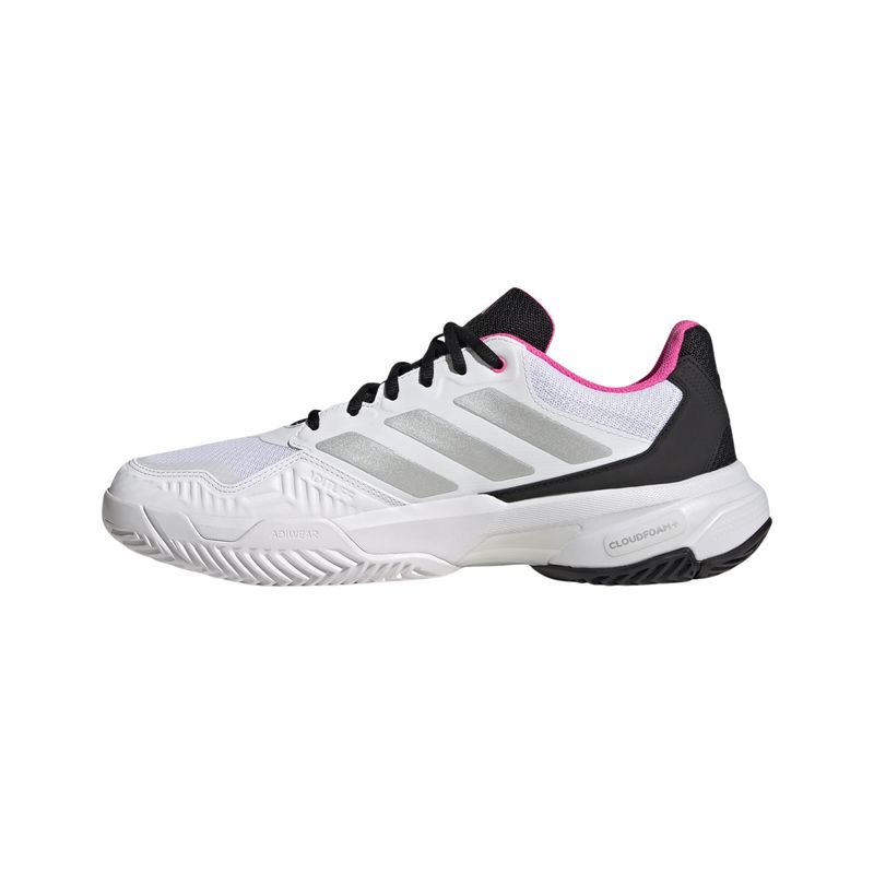 tenis-adidas-courtjam-control-3-masculino-branco-prata