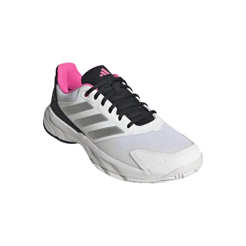 tenis-adidas-courtjam-control-3-masculino-branco-prata