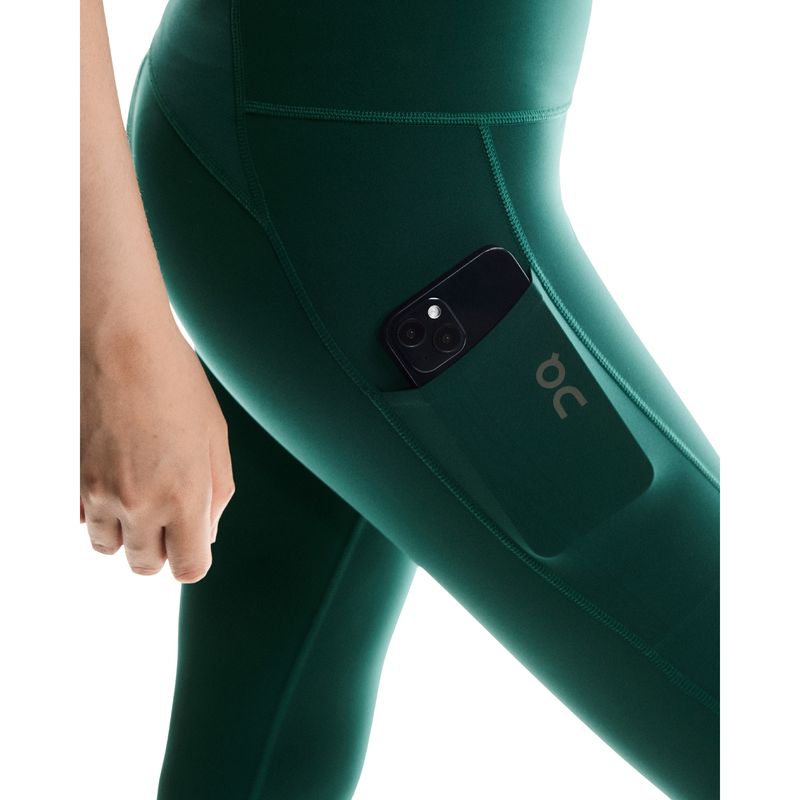 calca-legging-on-running-performance-tights-7-8-feminina-verde