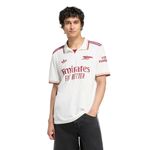 Camisa Arsenal III 25/26 Adidas Masculina - Branca/Bordô - Bayard