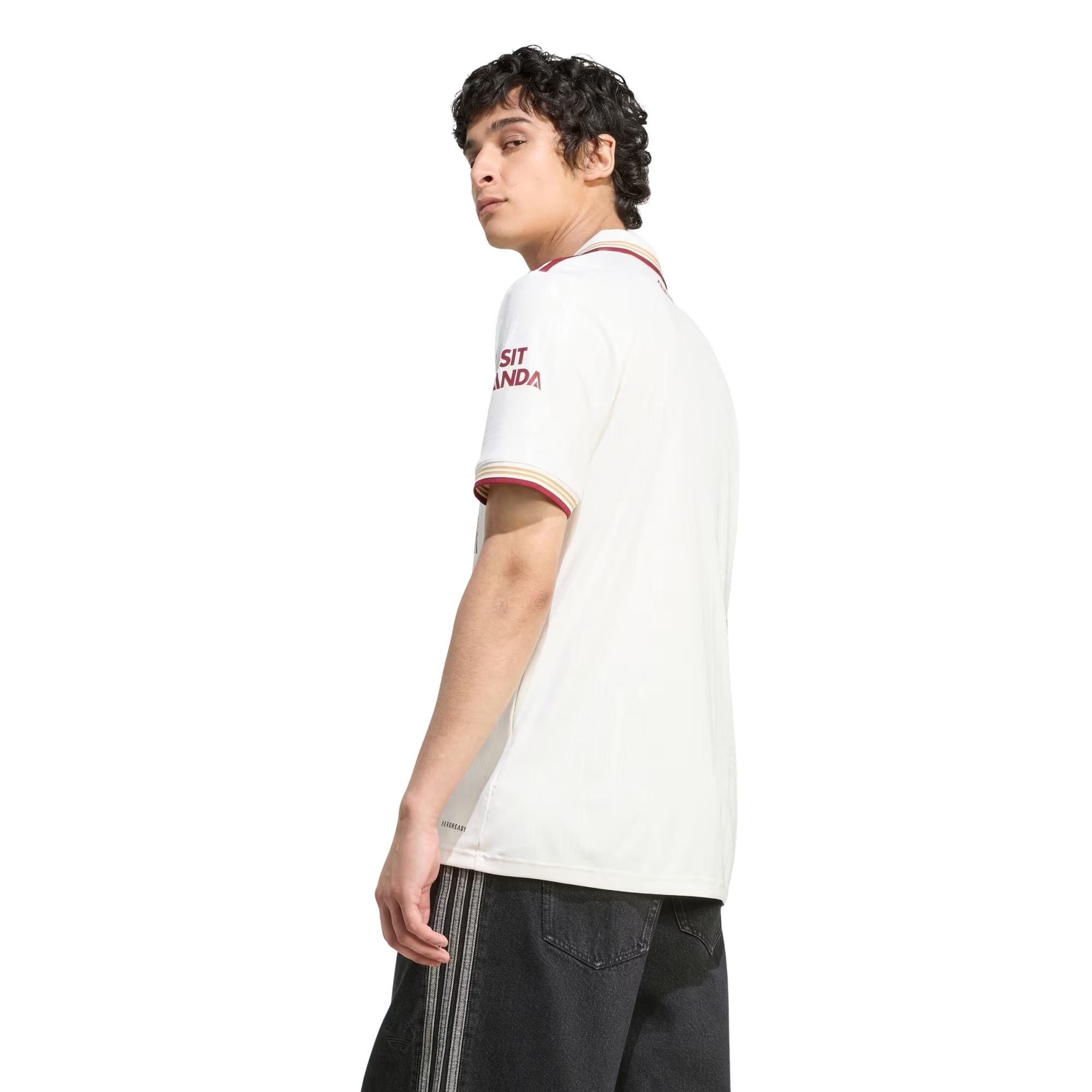 Camisa Arsenal III 25/26 Adidas Masculina - Branca/Bordô - Bayard