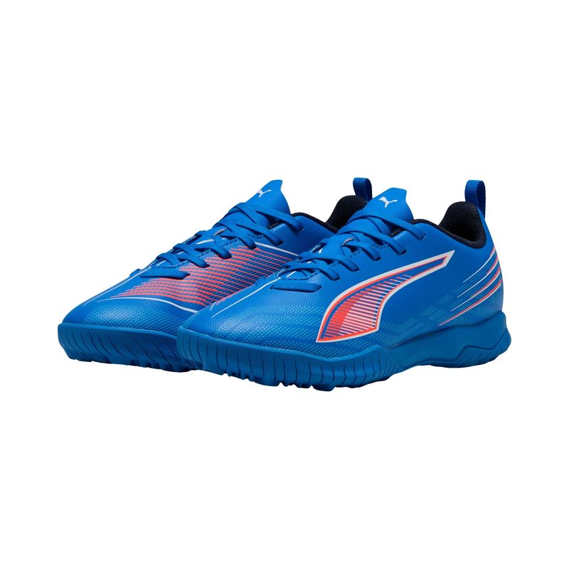 chuteira-society-puma-ultra-6-play-tt-infantil-azul