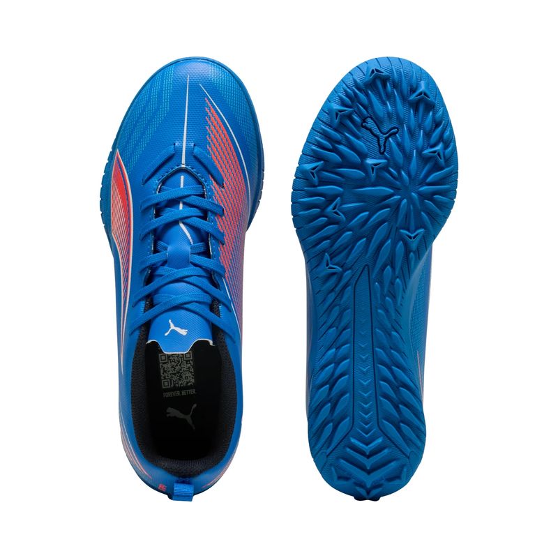 chuteira-society-puma-ultra-6-play-tt-infantil-azul