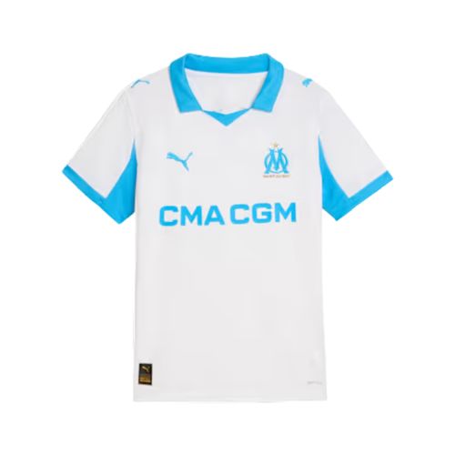 Camisa Olympique Marseille I 25/26 Puma Infantil - Branca