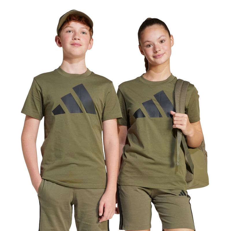 camiseta-adidas-essentials-big-logo-infantil-verde-militar