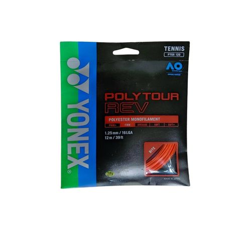 Corda Para Raquete Encor Yonex Poly Tour Rev 1.25 Cartela Unissex - Laranja