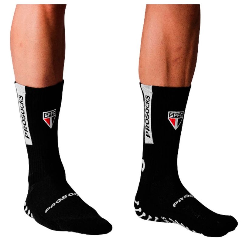 meia corinthians prosocks ultragrip unissex - preta