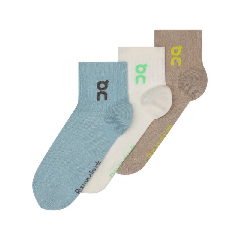 kit-meia-on-running-logo-sock-mid-3-pares-unissex-branca-multicolor