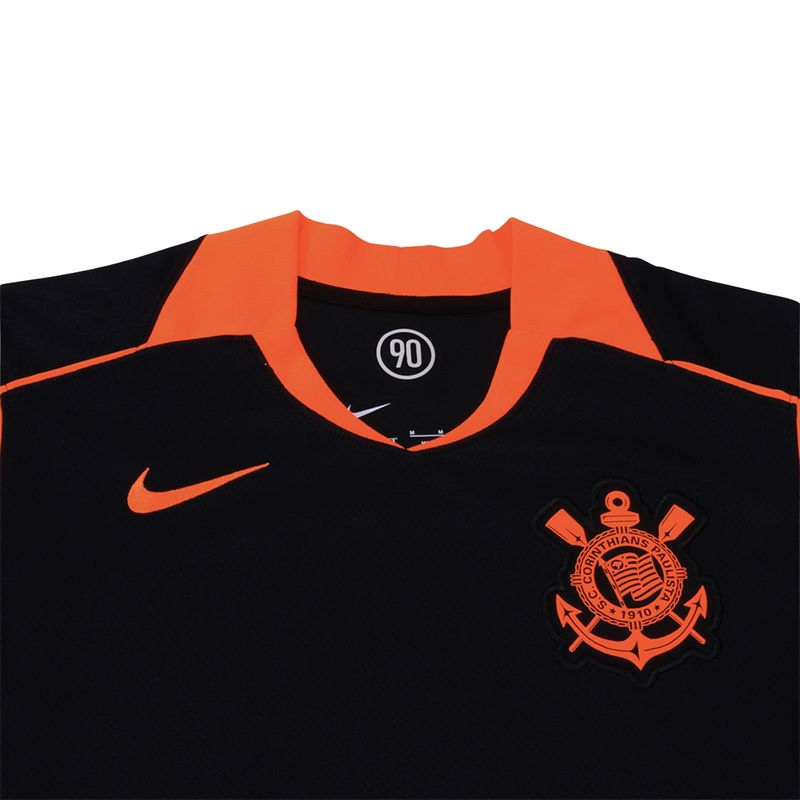 camisa-corinthians-iii-25-26-nike-total-90-torcedora-pro-feminina-preta-laranja