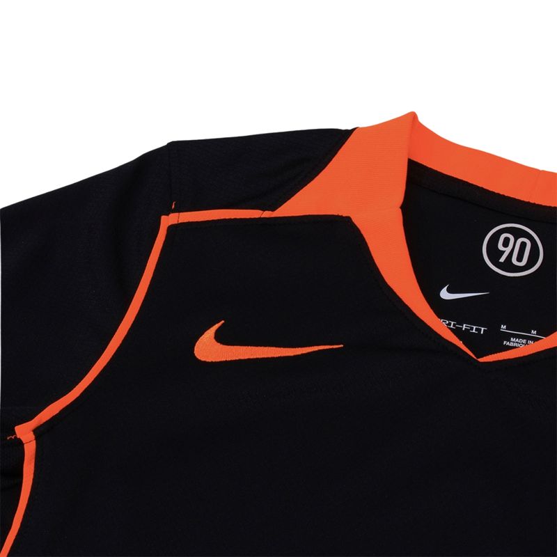 camisa-corinthians-iii-25-26-nike-total-90-torcedor-pro-infantil-preta-laranja