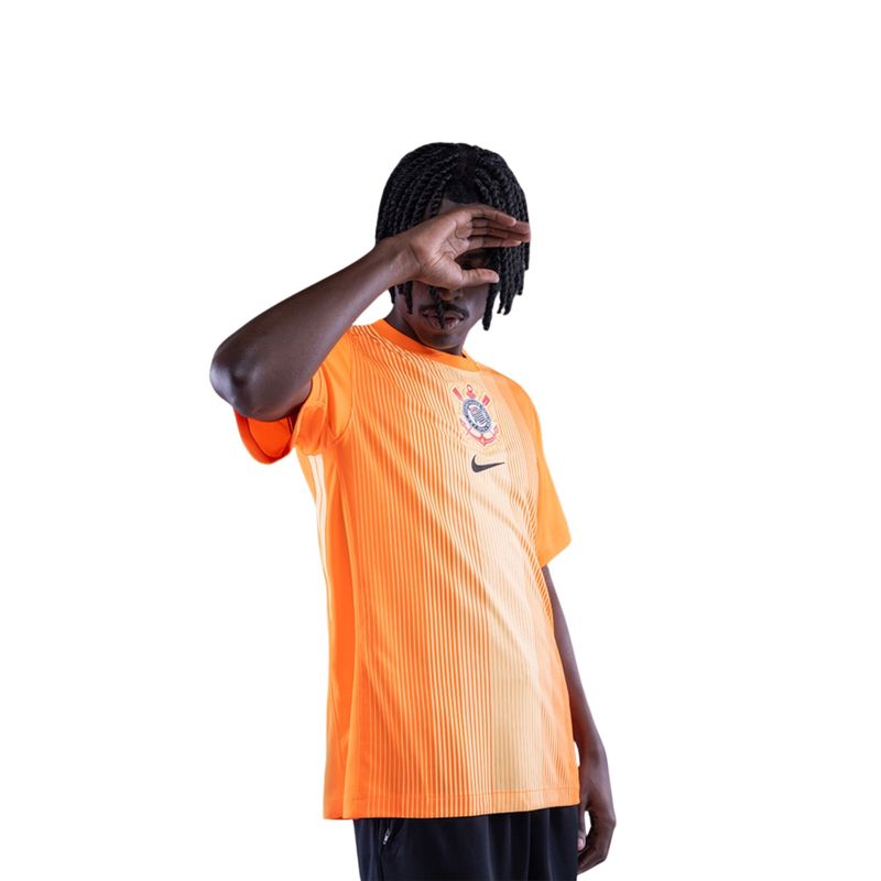 camisa-corinthians-25-26-nike-goleiro-torcedor-pro-masculina-laranja