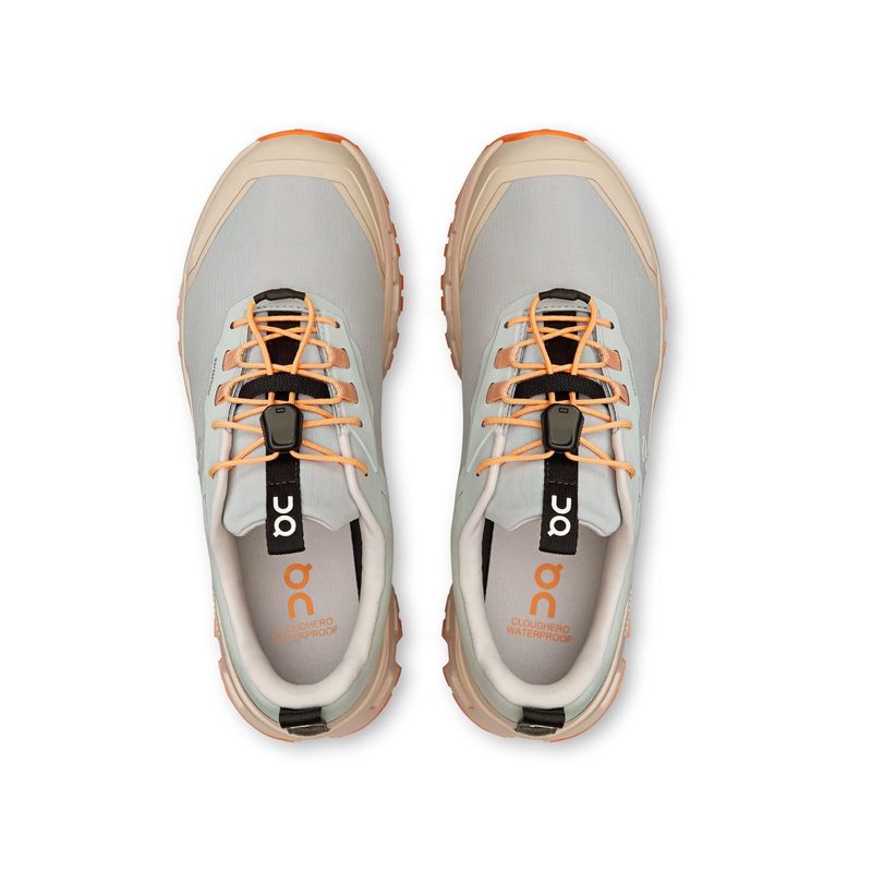 tenis-on-running-cloudhero-waterproof-infantil-cinza-coral
