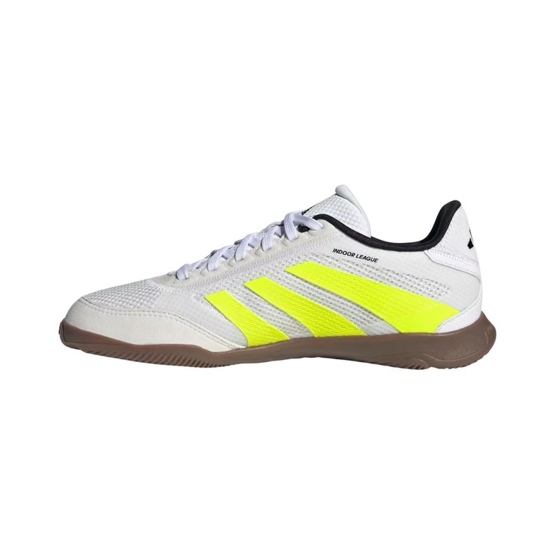 chuteira-futsal-adidas-predator-league-infantil-branca-amarela