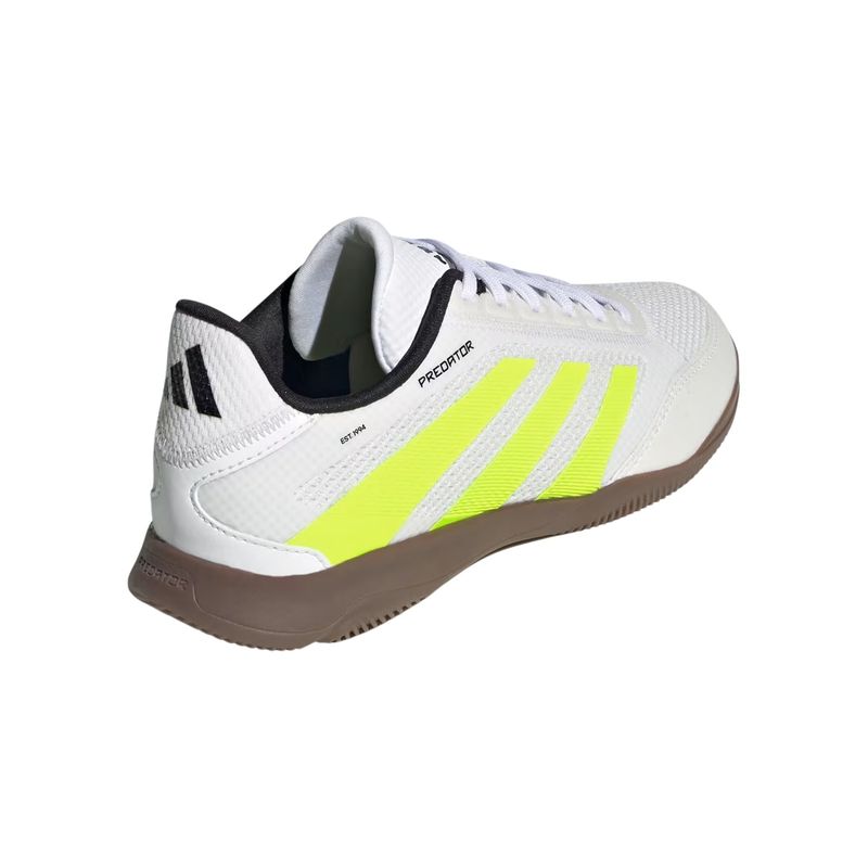 chuteira-futsal-adidas-predator-league-infantil-branca-amarela
