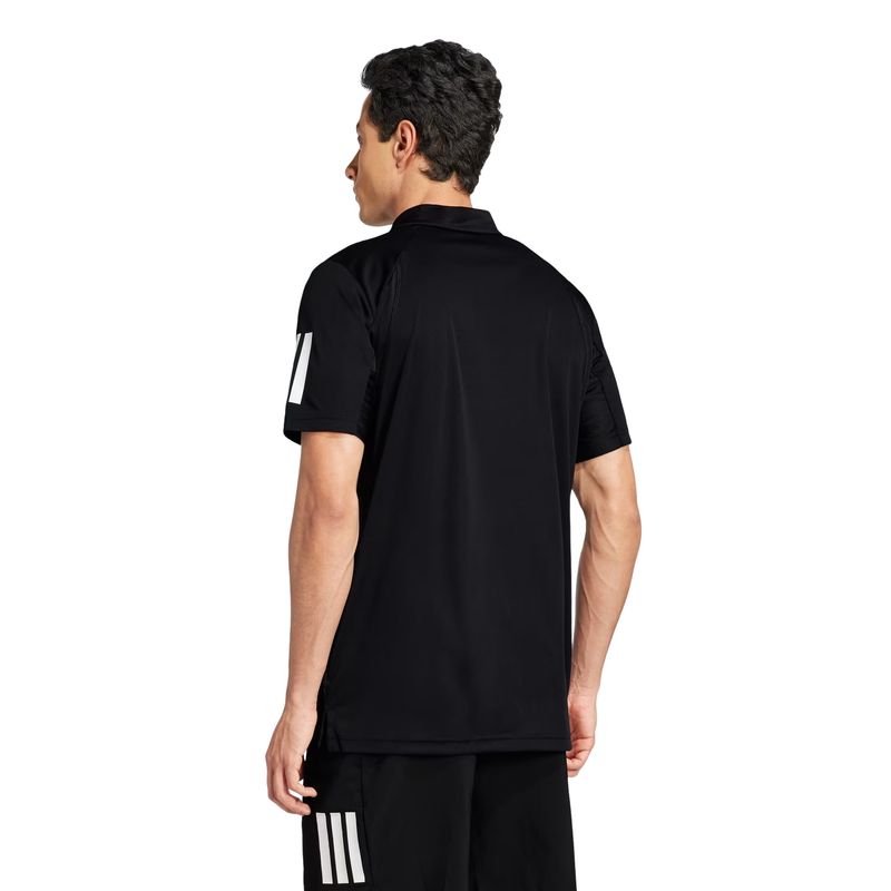 camisa-polo-adidas-club-3-listras-masculina-preta