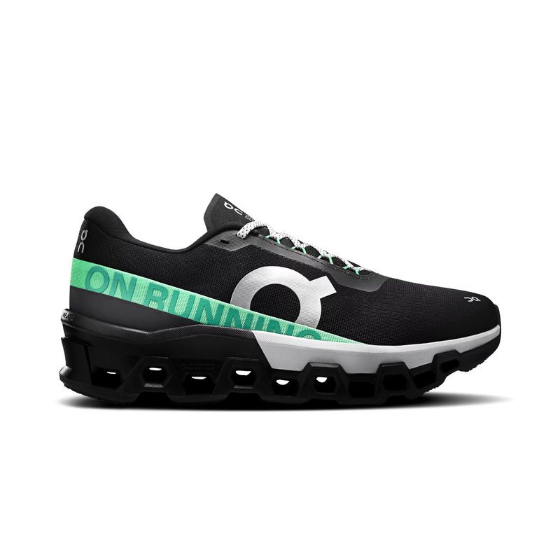 tênis-on-running-cloudmonster-2-masculino-preto-verde