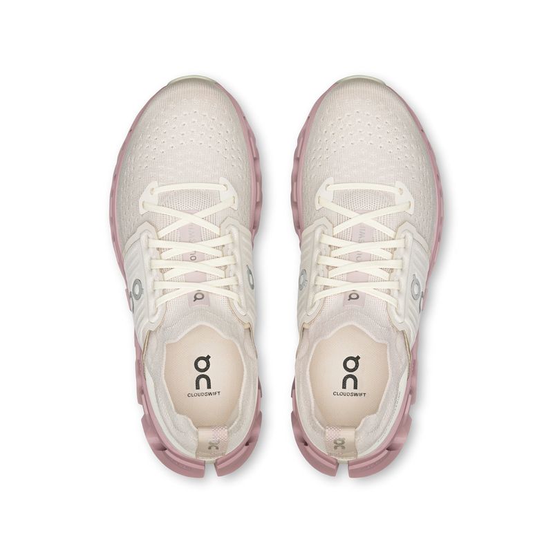 tênis-on-running-cloudswift-4-feminino-bege-rosa