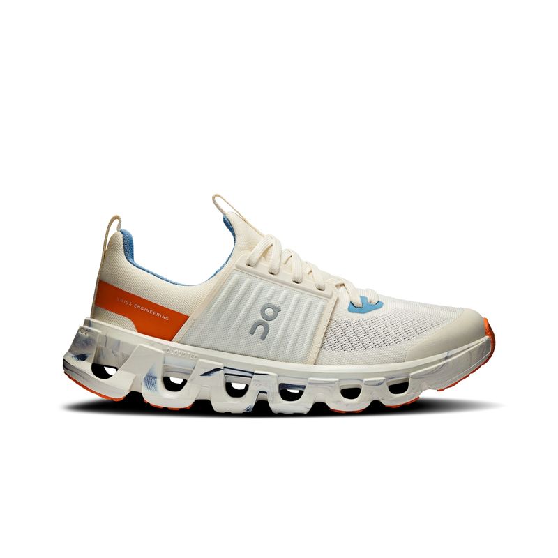 tênis-on-running-cloudswift-youth-infantil-bege-laranja