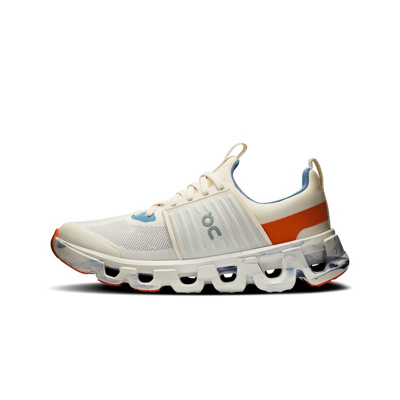 tênis-on-running-cloudswift-youth-infantil-bege-laranja