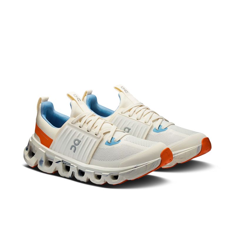 tênis-on-running-cloudswift-youth-infantil-bege-laranja