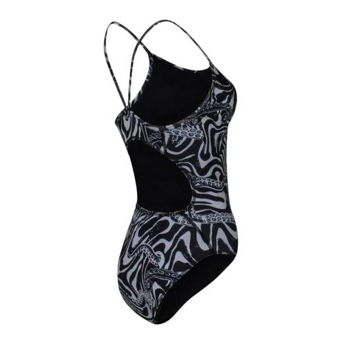 Maiô Speedo Open Octopus Feminino - Preto