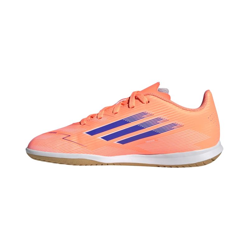 chuteira futsal adidas f50 club infantil - laranja