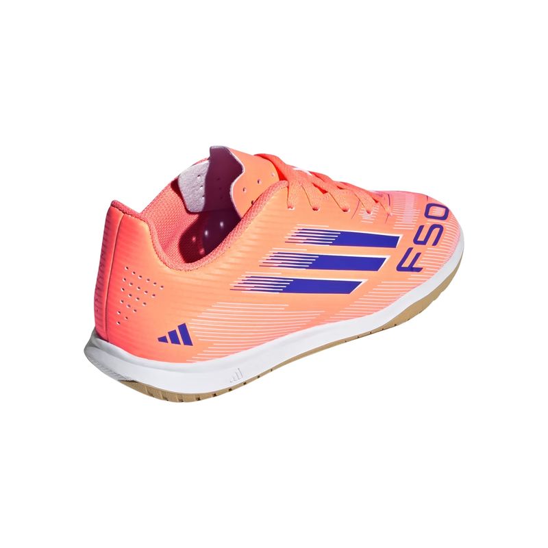 chuteira futsal adidas f50 club infantil - laranja