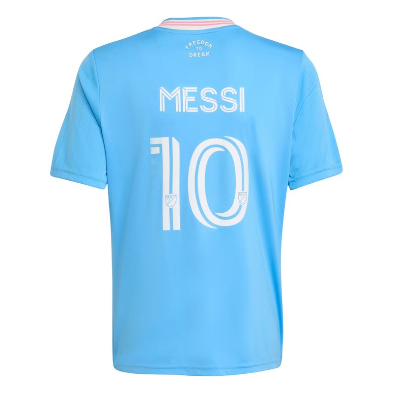 camisa inter miami iii 25/26 adidas messi infantil - azul claro