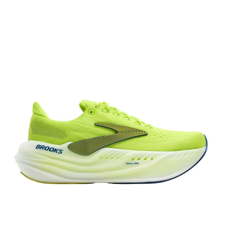 tênis-brooks-glycerin-max-masculino-amarelo-limão