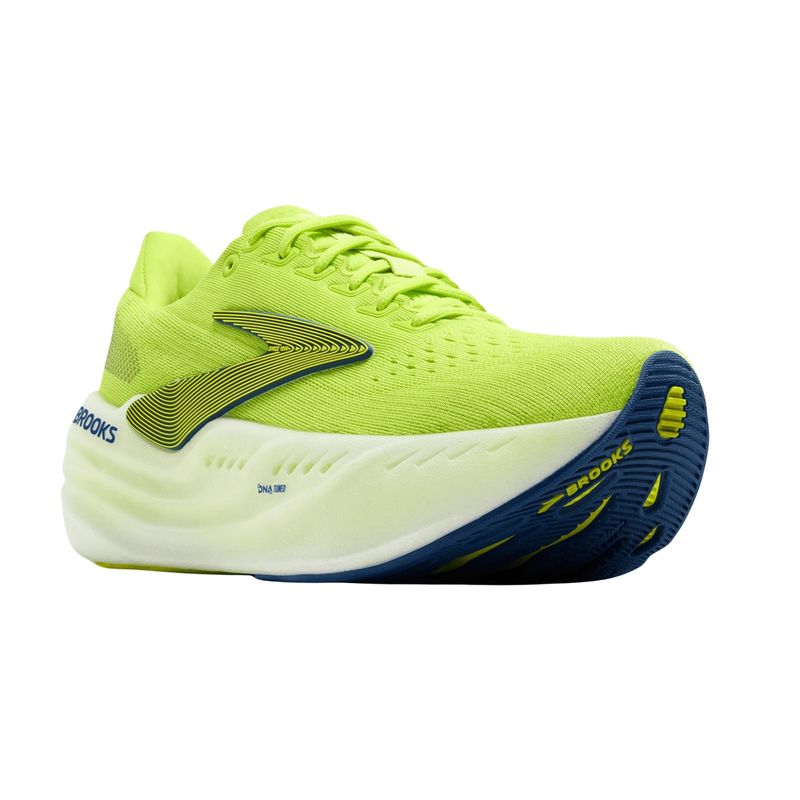 tênis-brooks-glycerin-max-masculino-amarelo-limão