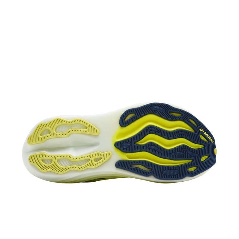 tênis-brooks-glycerin-max-masculino-amarelo-limão
