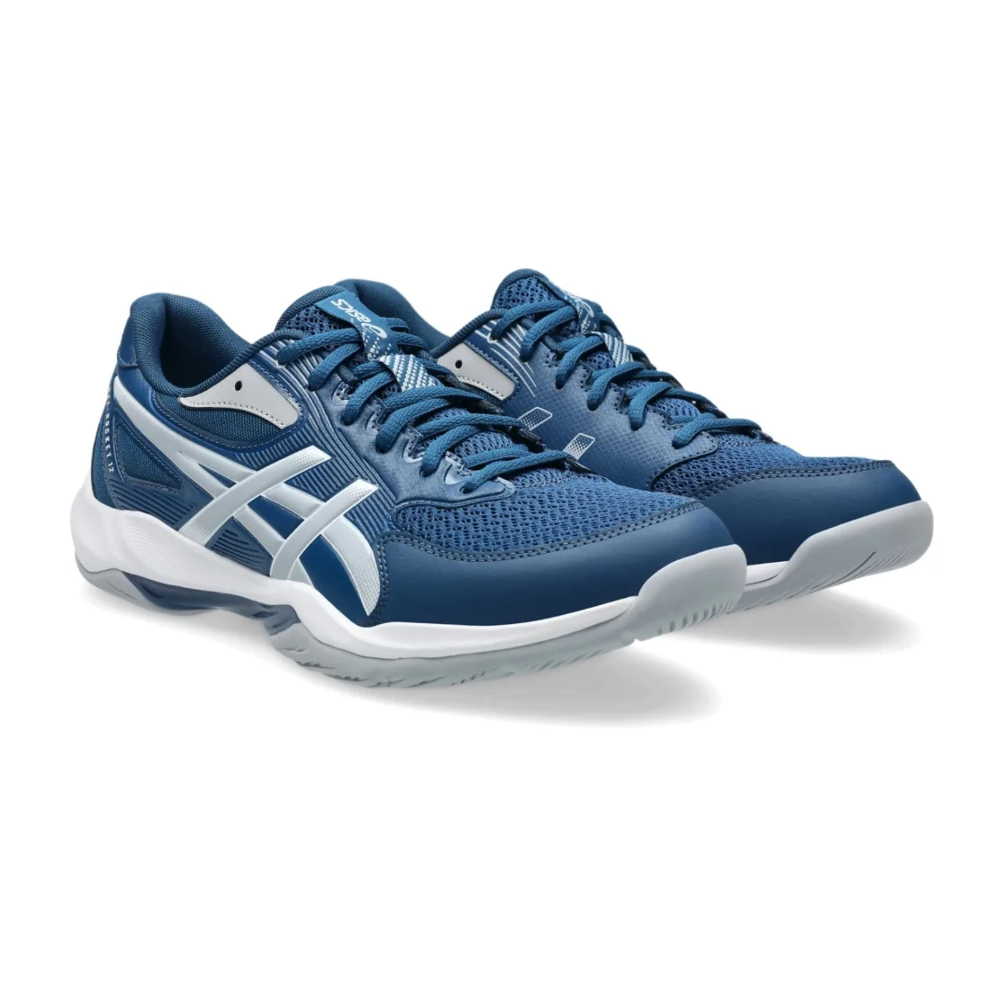 Tênis Asics Gel-Rocket 12 Masculino - Azul /Cinza - Bayard Esportes