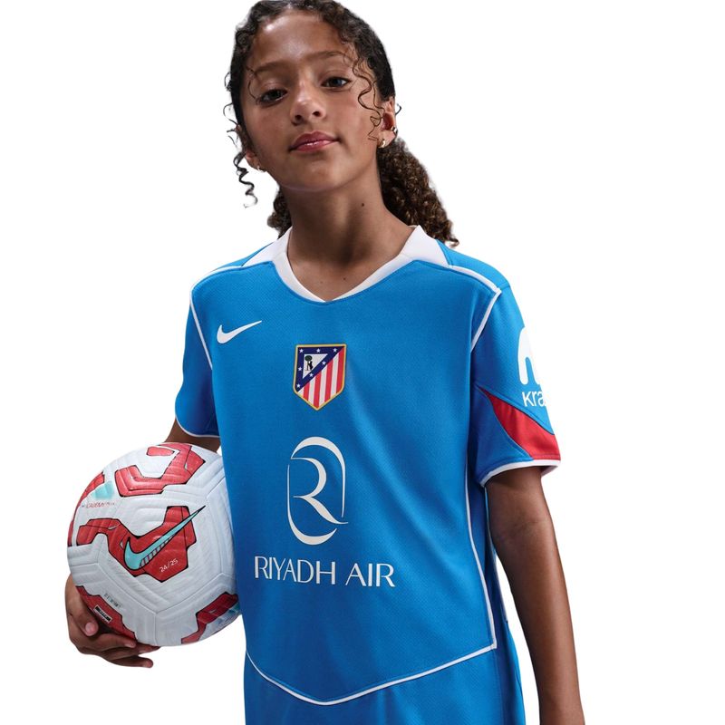 camisa-atlético-de-madrid-iii-25-26-nike-total-90-torcedor-pro-infantil-azul