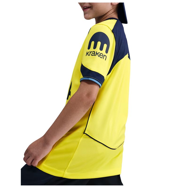camisa-tottenham-iii-25-26-nike-stadium-infantil-amarela