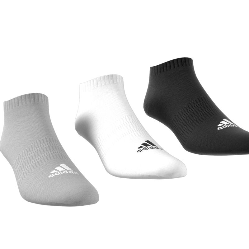 Kit Meia Adidas Cano Baixo 3 Pares Unissex - Multicolor