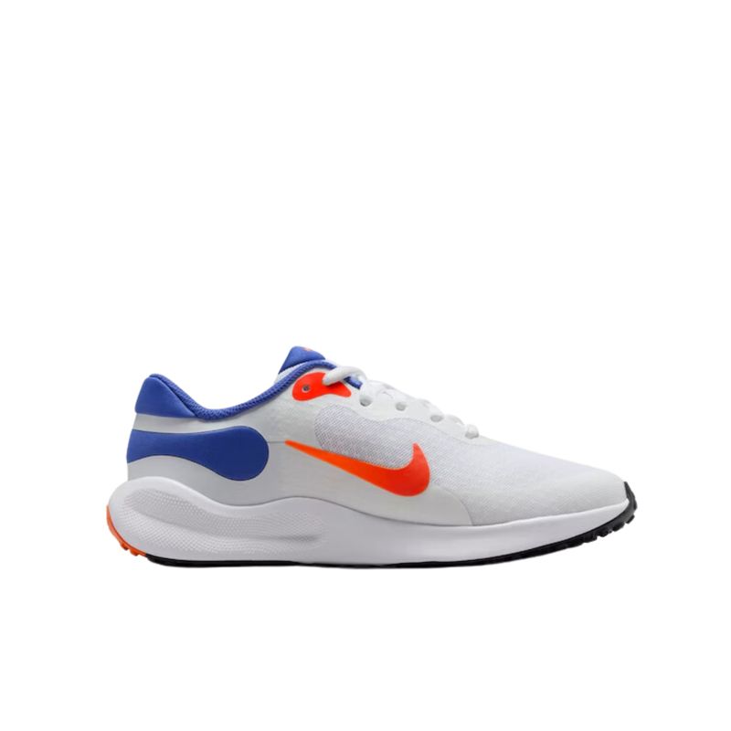 Tênis Nike Revolution 7 Infantil - Branco/Laranja