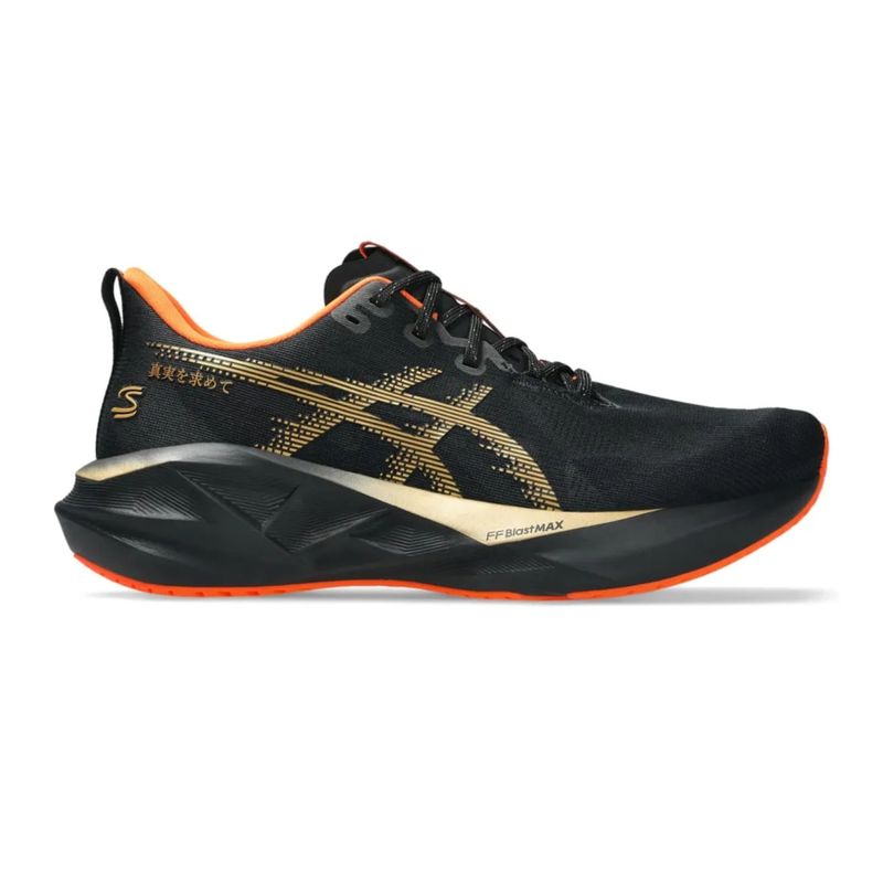 tênis-asics-novablast-5-senna-samurai-masculino-preto-dourado