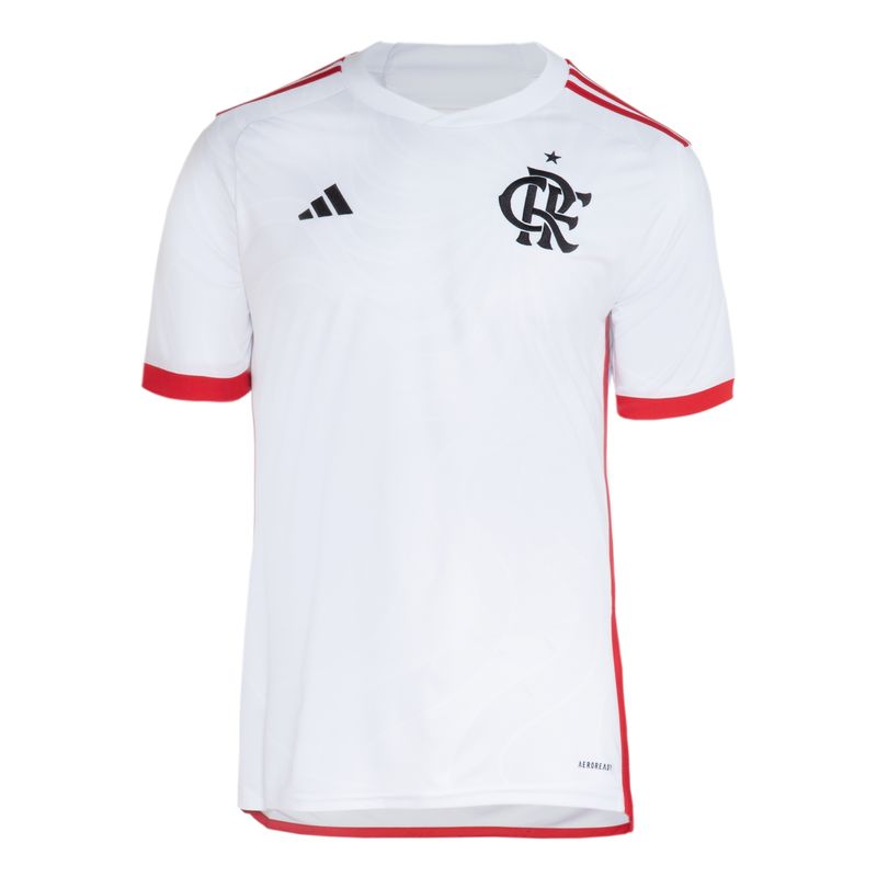 Camisa 2 Cr Flamengo 24 Adidas Torcedor Masculina - Branca