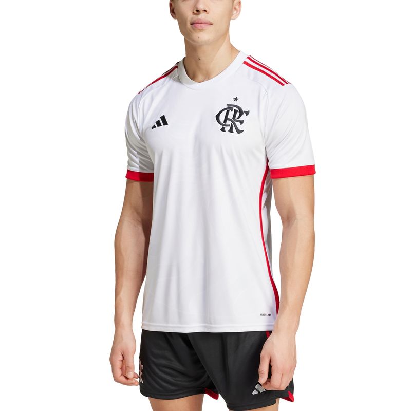 Camisa 2 Cr Flamengo 24 Adidas Torcedor Masculina - Branca