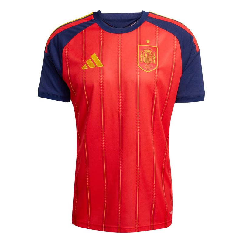 camisa espanha i 26 adidas torcedor masculina - vermelha