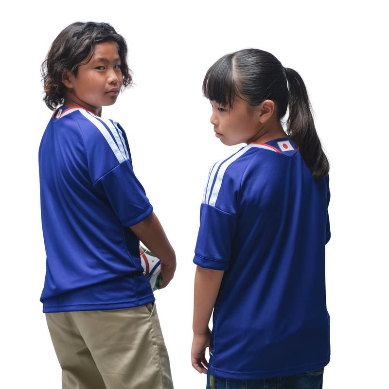 camisa japão i 26 adidas torcedor infantil - azul
