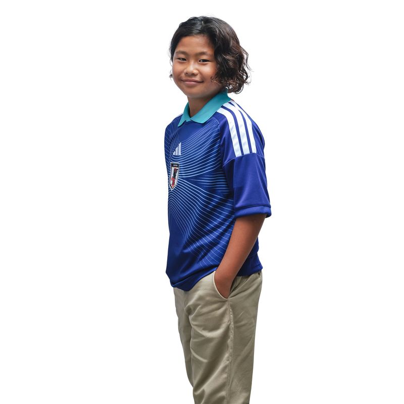 camisa japão i 26 adidas torcedor infantil - azul