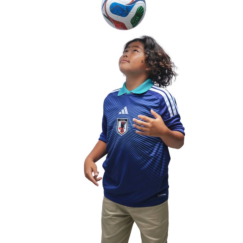 camisa japão i 26 adidas torcedor infantil - azul