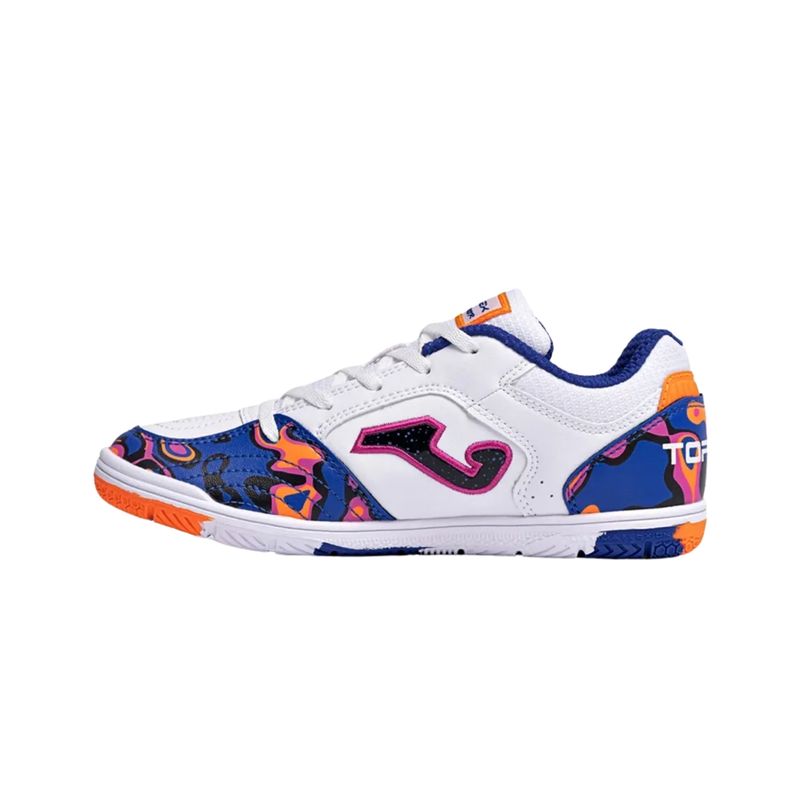 chuteira-futsal-joma-top-flex-infantil-branca-multicolor