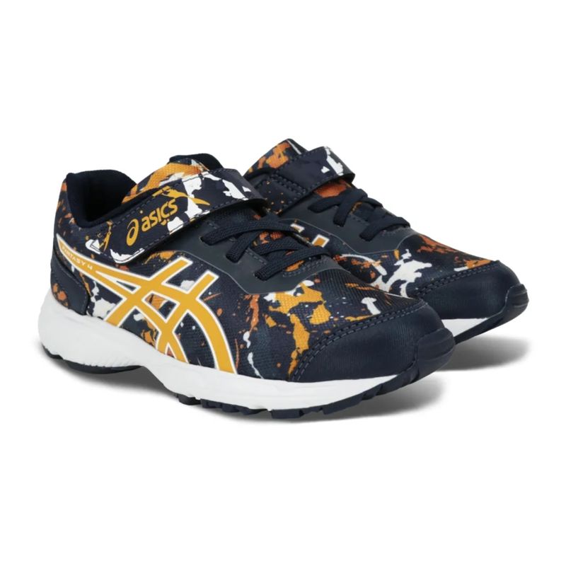 tênis-asics-fantasy-4-infantil-azul-amarelo