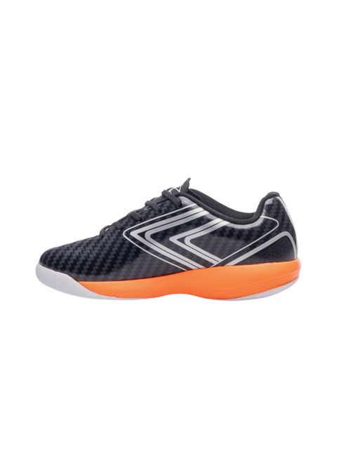 Chuteira Fustal Umbro Pro 5 Infantil - Preta/Laranja