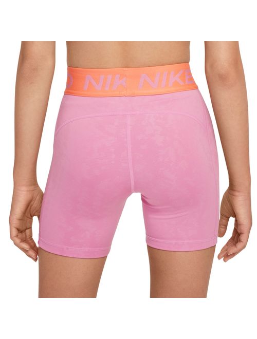 Shorts Nike Dri-Fit Aop 3 In Infantil - Rosa