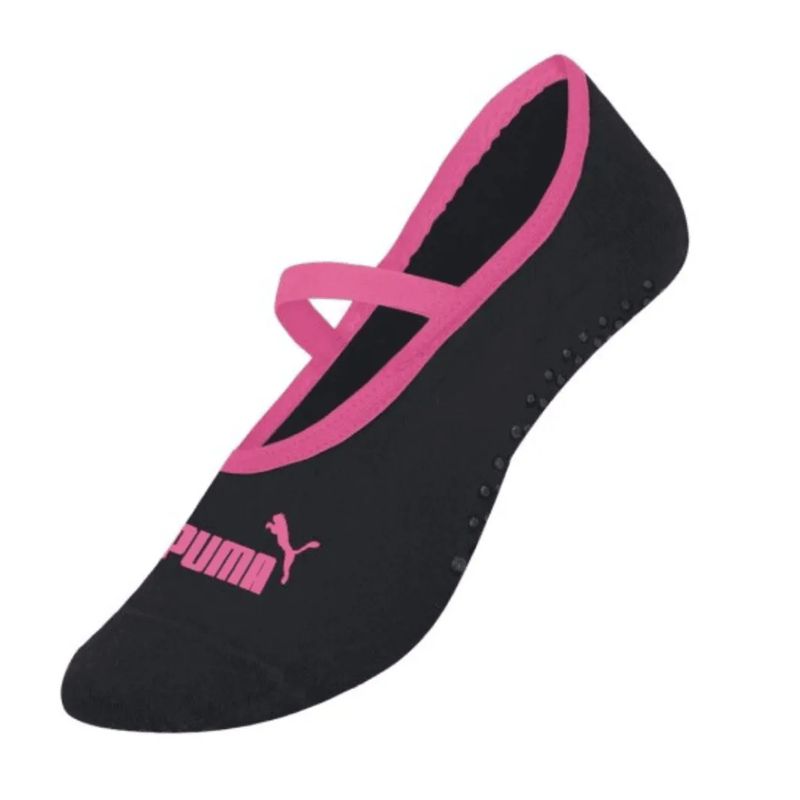meia-sapatilha-puma-antiderrapante-feminina-preta-rosa